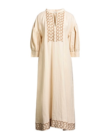 BY MALENE BIRGER Midi dress Beige 100% Organic Linen