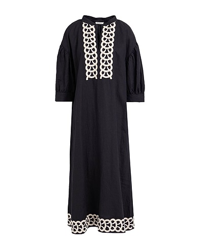 BY MALENE BIRGER Midi dress Black 100% Organic Linen
