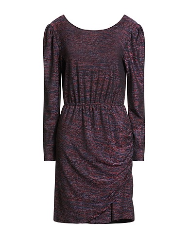 NÜMPH Sheath dress Burgundy 67% Polyamide, 27% Metallic fiber, 6% Elastane