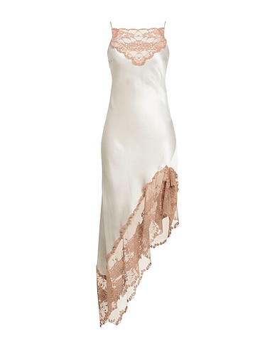 BY MALENE BIRGER Midi dress Off white 78% Acetate, 22% Polyester