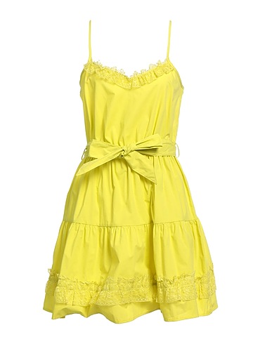 REBEL QUEEN by LIU •JO Short dress Lime green 100% Cotton