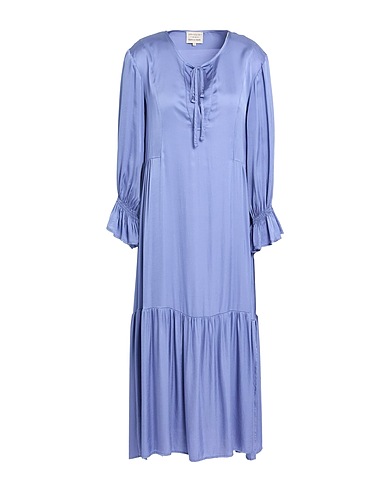 ALESSIA SANTI Midi-Kleid Blaugrau 100% Viskose
