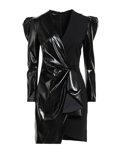 HANITA Elegant dress Black 100% Polyester, Polyurethane, Viscose, Nylon, Elastane