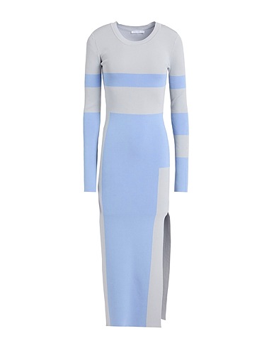 PATRIZIA PEPE Midi dress Sky blue 58% Viscose, 42% Polyamide
