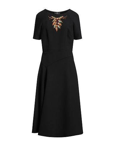 ETRO Knit dress Black 100% Virgin Wool, Viscose