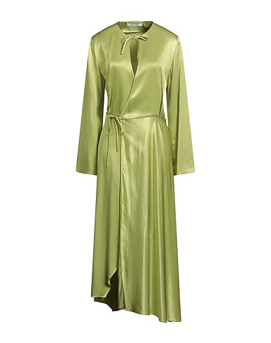 SAMSØE Φ SAMSØE Midi dress Lime green 53% EcoVero™ viscose, 47% Viscose