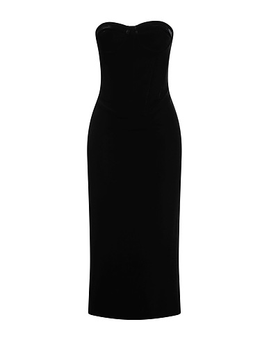 SPORTMAX Elegant dress Black 90% Polyester, 10% Elastane