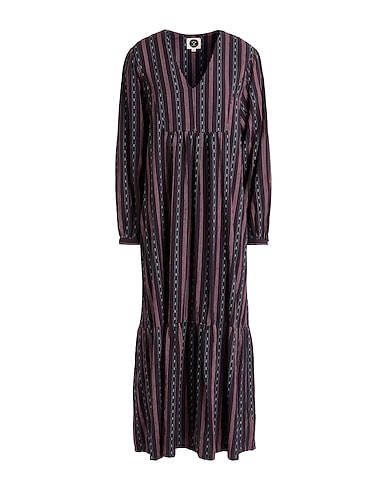 BSBEE Vestito lungo Bordeaux 100% Cotone