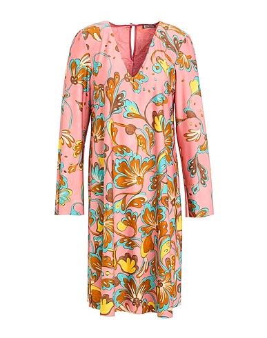 MALÌPARMI Short dress Antique rose 86% Polyester, 14% Elastic fibres