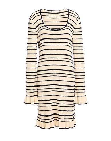 BY MALENE BIRGER Short dress Ivory 57% Cotton, 30% Recycled polyamide, 13% Polyamide