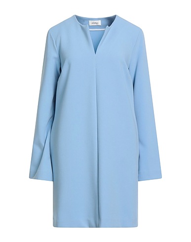 OTTOD'AME Short dress BLU CHIARO 63% Polyester, 32% Viscose, 5% Elastane