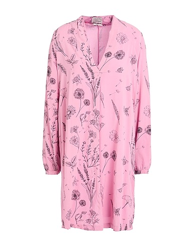 ALESSIA SANTI Shirt dress Pink 97% Viscose, 3% Metal