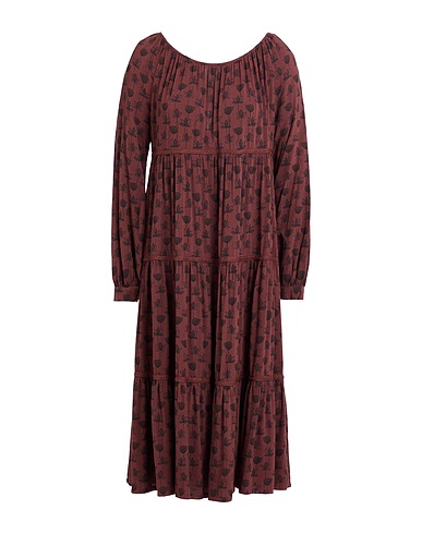 ALESSIA SANTI Midi dress Brown 100% Viscose
