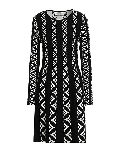 AKEP Short dress Black 72% Viscose, 28% Polyester