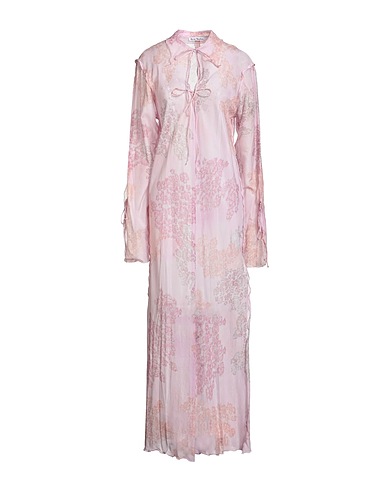 ACNE STUDIOS Long dress Light pink 72% Cotton, 28% Silk