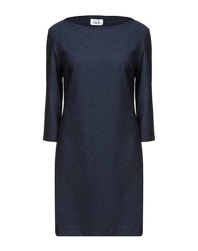 NIŪ Κοντό φόρεμα Ναυτικό μπλε 50% Βαμβάκι, 34% Πολυεστέρας, 14% Βισκόζη, 2% Ελαστάνη