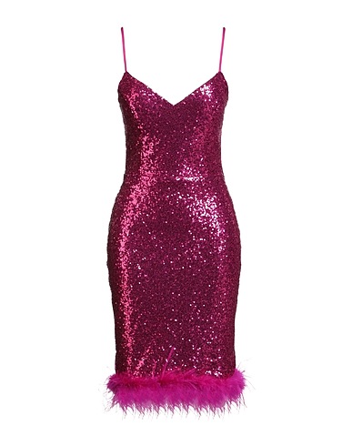 FRACOMINA Elegant dress GOLD Fuchsia 50% Polyethylene, 50% Polyester