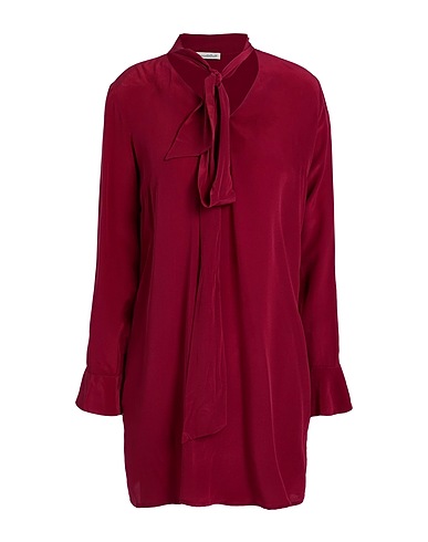 CAMICETTASNOB Short dress Burgundy 100% Silk