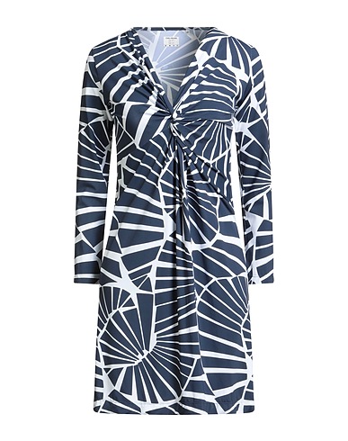 CALIBAN Short dress SKIN LIKE Navy blue 85% Polyamide, 15% Elastane