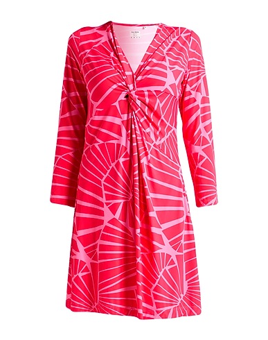 CALIBAN Vestito corto SKIN LIKE Fucsia 85% Poliammide, 15% Elastan