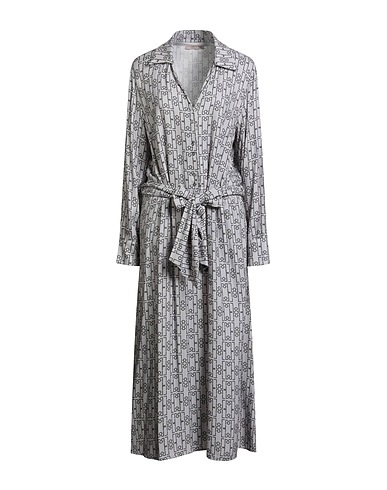 RINASCIMENTO Long dress Light grey 100% Viscose