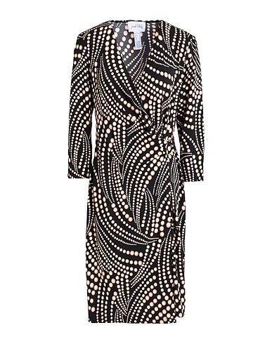 JOSEPH RIBKOFF Midi dress Black 95% Polyester, 5% Elastane