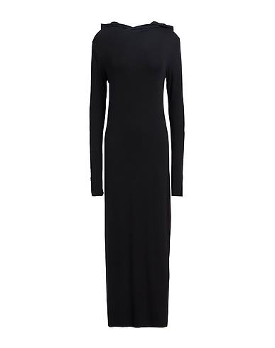 THOM KROM Long dress Black 95% Viscose, 5% Elastane