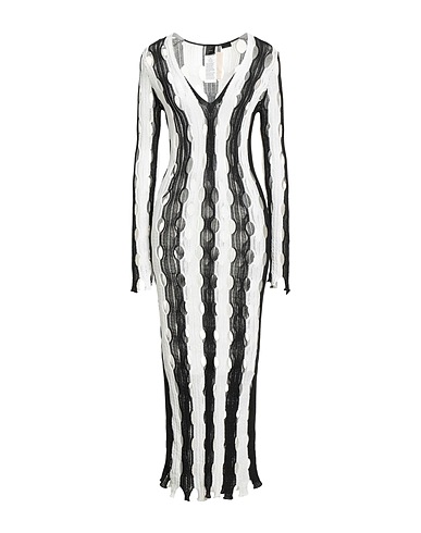 PINKO Long dress Black 63% Viscose, 37% Polyamide