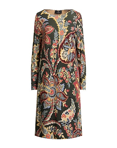 ETRO Midi dress Military green 100% Viscose