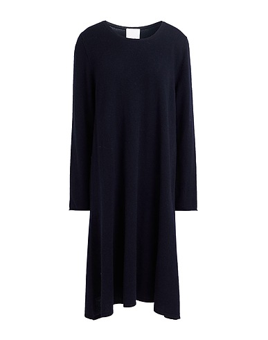 ALLUDE Vestido de Punto Azul marino 70% Lana Virgen, 30% Cachemir