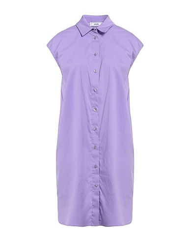 JIJIL Shirt dress Lilac 79% Cotton, 18% Polyamide, 3% Elastane
