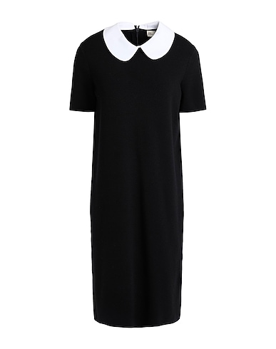 TORY BURCH Midi dress Black 84% Merino Wool, 13% Polyamide, 3% Elastane, Cotton