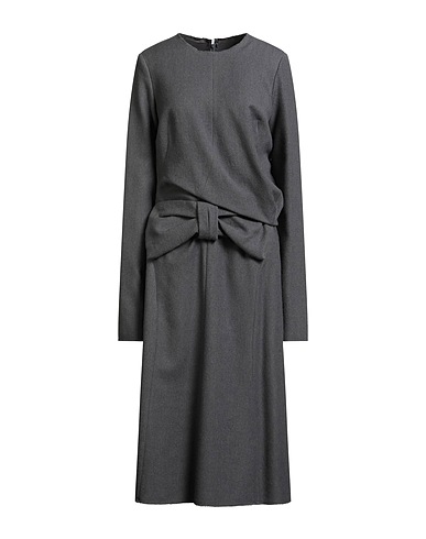 MAISON MARGIELA Midi dress Grey 50% Cotton, 50% Wool