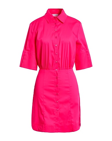 JIJIL Shirt dress Fuchsia 78% Cotton, 19% Polyamide, 3% Elastane