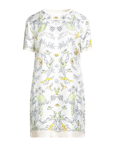 TORY BURCH Short dress Off white 100% Silk, Cotton