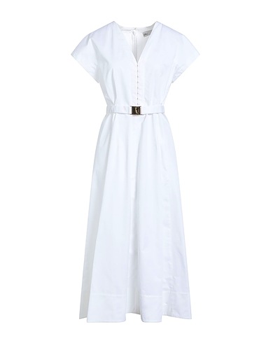 TORY BURCH Midi dress Ivory 100% Cotton