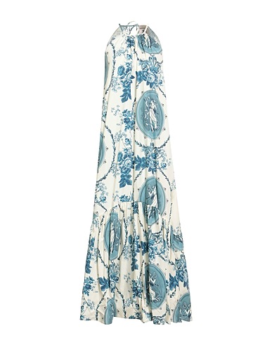 SEMICOUTURE Long dress Ivory 100% Cotton