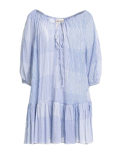 SEMICOUTURE Short dress Azure 100% Cotton