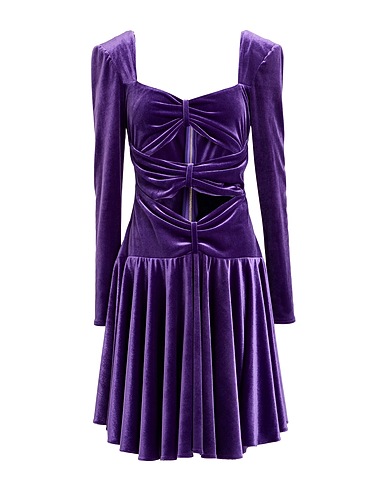 STEFANO DE LELLIS Elegant dress Purple 92% Polyester, 8% Elastane