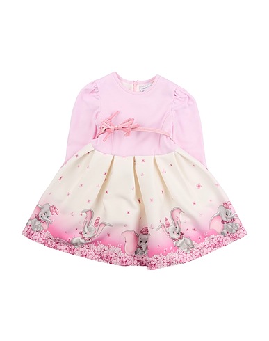MONNALISA Dress Pink 92% Polyester, 8% Elastane, Viscose, Polyamide