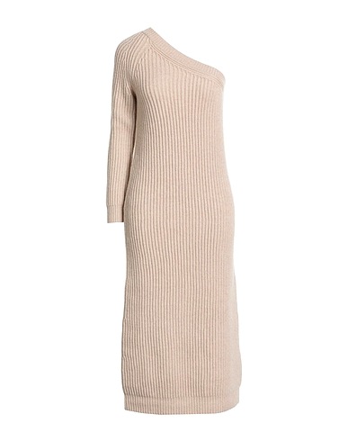 MAX MARA Midi dress Sand 70% Wool, 30% Cashmere