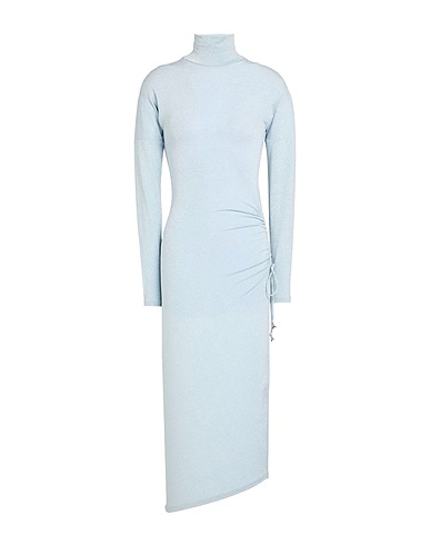 PATRIZIA PEPE Midi dress Sky blue 60% Viscose, 17% Polyamide, 16% Nylon, 7% Elastane