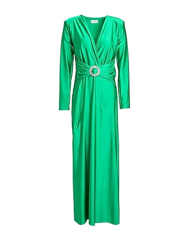 P.A.R.O.S.H. Long dress Green 80% Polyamide, 20% Elastane