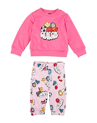 ADIDAS Baby co-ord  Fuchsia 70% Cotton, 30% Recycled polyester