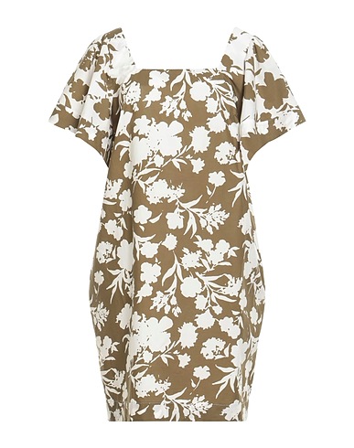 BARBA Napoli Short dress Military green 100% Cotton