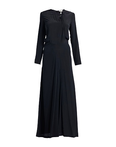 ALYSI Long dress CHOCOLAT Black 100% Silk