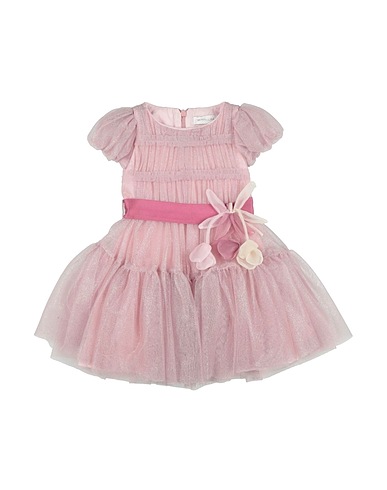 MONNALISA Baby dress Lilac 100% Polyester, Polyethylene