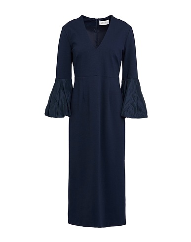 MEIMEIJ Kleid für das Büro Marineblau 65% Viskose, 30% Polyamid, 5% Elastan, Polyester, Acetat