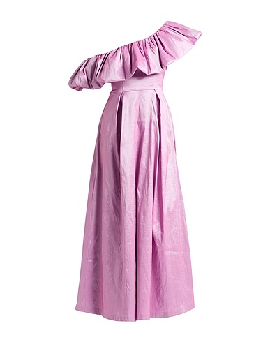 TRUE DECADENCE Langes Kleid Rosa 50% Polyester, 45% Polyamid, 5% Elastan