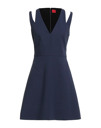 HUGO Short dress Midnight blue 64% Polyester, 31% Viscose, 5% Elastane